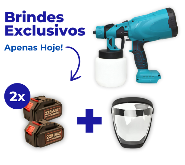 InnoSpray™ 2.0 - Pulverizador de Tinta à Bateria + 2 BRINDES